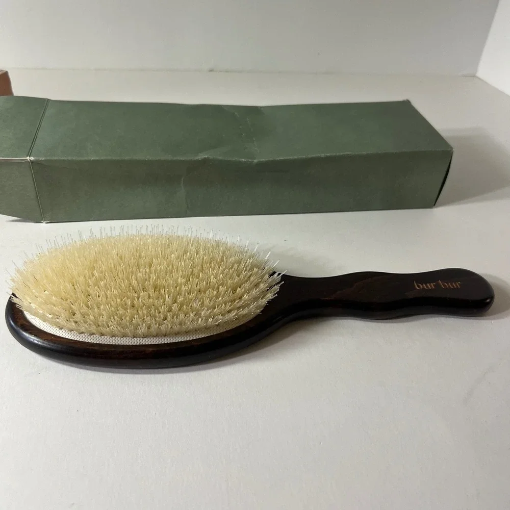 bur bur The Mermaid Ludmila Essential Hair Brush Boar Bristles Beech wood NIP